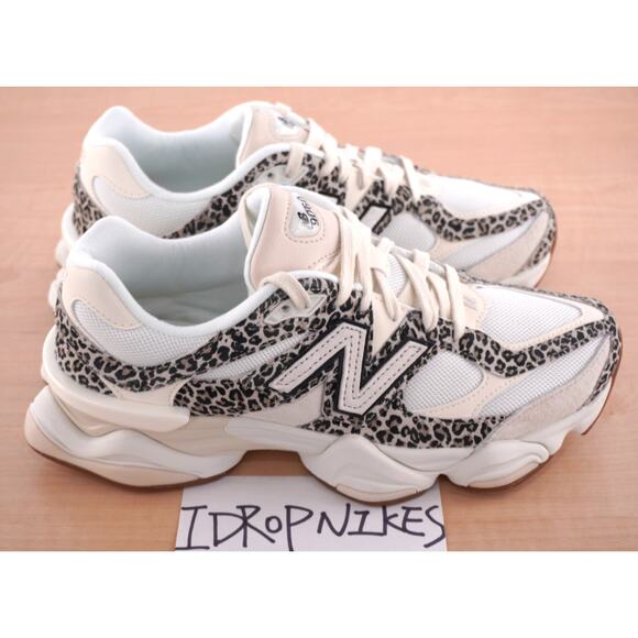 New Balance 9060 x  Exclusive Brown Leopard Unisex Shoes - Damaged box main image 11